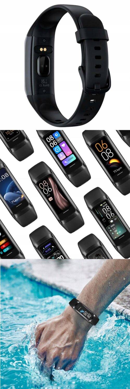 Smartwatch Active Band C60 WODOODPORNY SPORT Z POWIADOMIENIAMI srebrny - obrazek 5