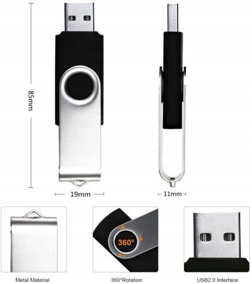 Pendrive USB 2.0-4GB-10PCS 4 GB USB 2.0 wielokolorowy - obrazek 5