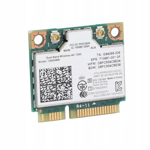 Karta WIFI Bluetooth do HP INTEL 7260HMW SZYBKA - obrazek 3