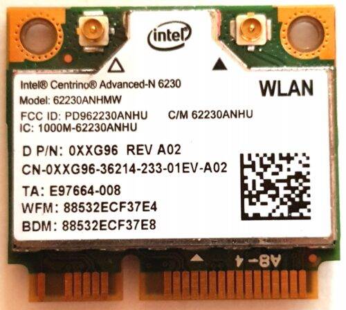 Karta WiFi INTEL 6230 802.11n 2.4GHz 5GHz 300Mbps