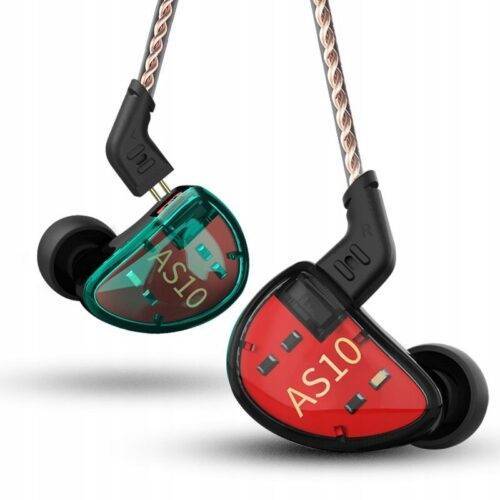 AS10 Cyan no Mic KZ 5BA Noise Cancelling Hea Wired - obrazek 2