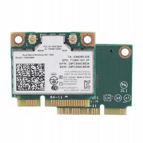 Karta WIFI Bluetooth do HP INTEL 7260HMW SZYBKA - obrazek 2