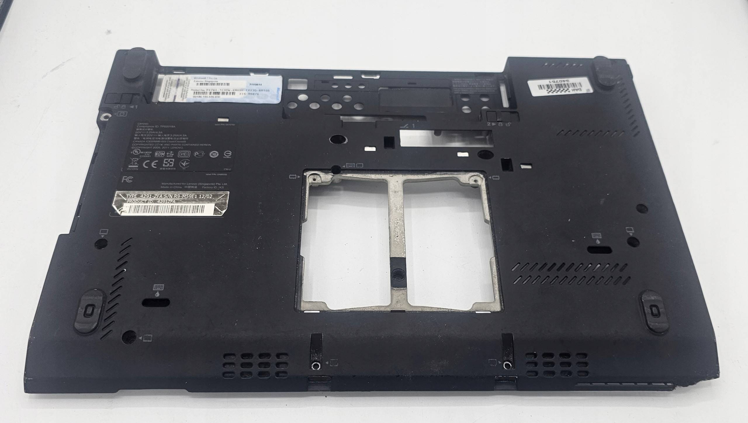 OBUDOWA DOLNA Lenovo X220 klucz