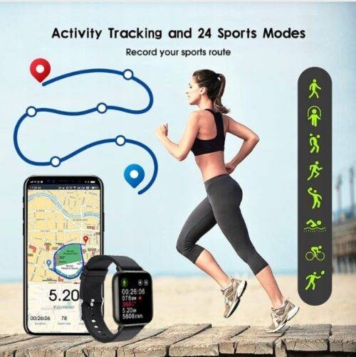 Zegarek SMARTWATCH togala CZARNY - obrazek 5