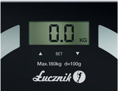 Waga łazienkowa elektroniczna analityczna 180kg pomiar BMI tłuszczu wody - obrazek 3