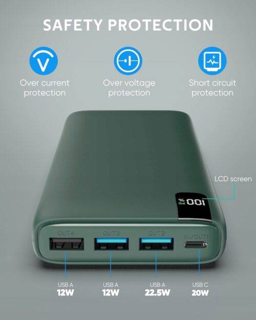 Powerbank Addtop 26800 mAh czarny - obrazek 2