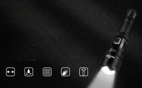 Shadowhawk latarka taktyczna LED10000 lumenów IP67 bardzo jasna 5 trybów - obrazek 4