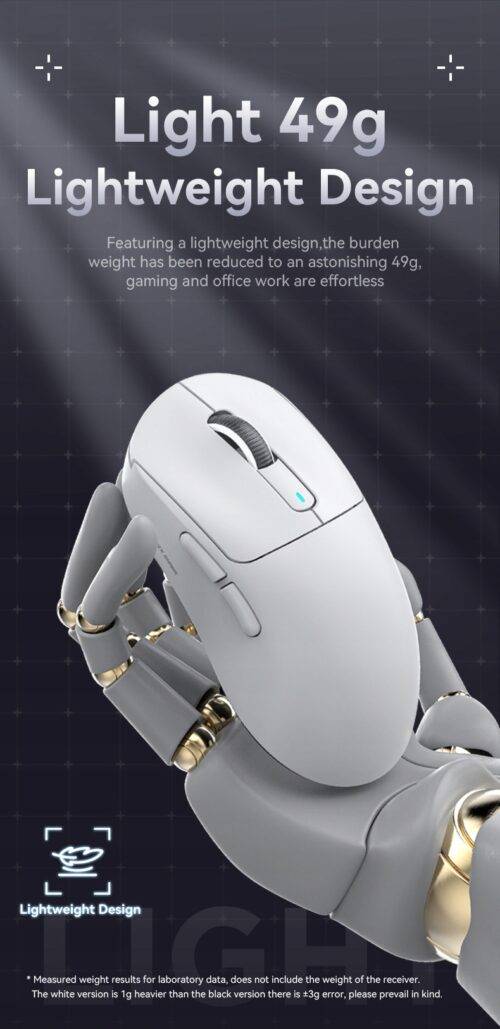 Attack Shark X3 Tri-Mode 2.4g-BT-Wired, Lightweight Gaming Mouse - obrazek 4