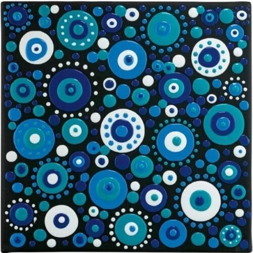 Zestaw farb do malowania kroplami blob paint Blue creabox 4x90 ml - obrazek 3
