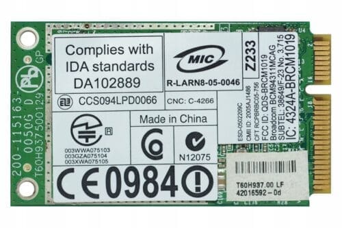 Broadcom BCM94311MCAG BRCM1019 DW1490 - obrazek 2
