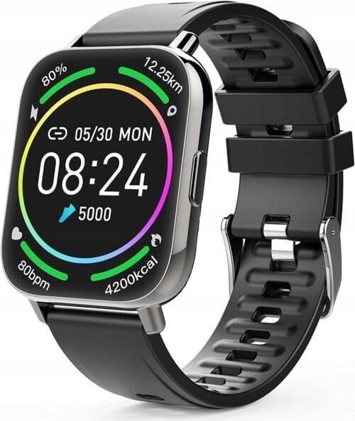 Zegarek Smartwatch Inteligentny fitness USB czarny - obrazek 2