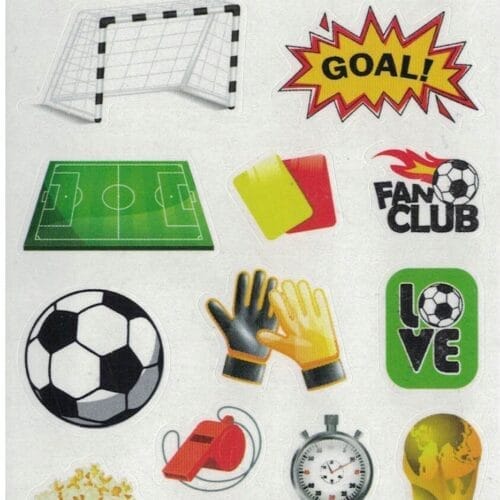Naklejki klasyczne United Office 140 szt. futbol