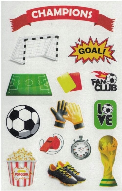 Naklejki klasyczne United Office 140 szt. futbol