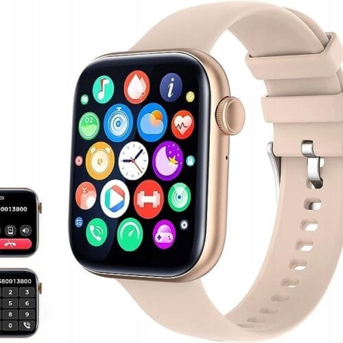 SMARTWATCH DAMSKI 120+ SPORTOWYCH FITNESS TRACKER ASYSTENT RÓŻOWY
