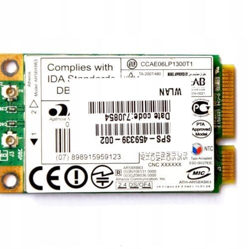 Karta Sieciowa WIFI Atheros AR5BXB63 miniPCIe 54Mb