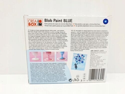 Zestaw farb do malowania kroplami blob paint Blue creabox 4x90 ml - obrazek 2