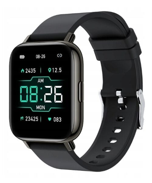 Zegarek Smartwatch Inteligentny fitness USB czarny