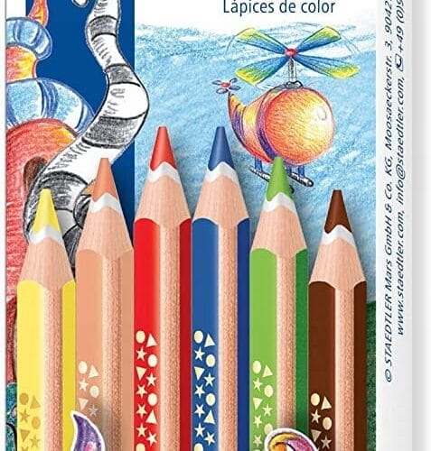 ZESTAW KREDEK OLÓWKOWYCH STAEDTLER JUMBO 6 szt