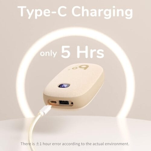 JISULIFE Ładowany ogrzewacz do rąk 9000mAh Podgrzewacz do rąk i powerbank - obrazek 6