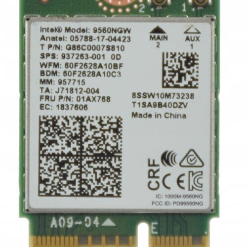 Karta Modem WIFI Intel 9560NGW