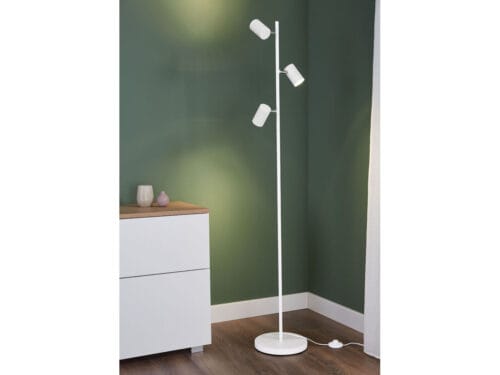 Lampa podłogowa 101lights Livarno E27 4,8 W biały