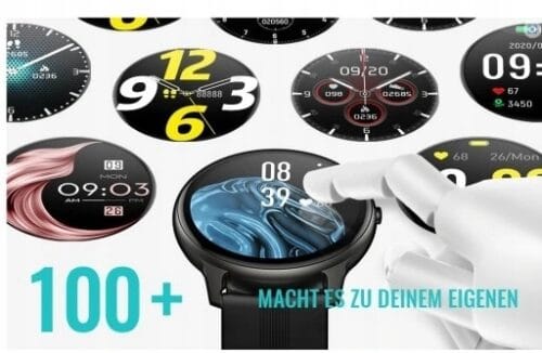 Zegarek Smartwatch AGPTEK LW11-34C CZARNY OKRĄGŁY - obrazek 2