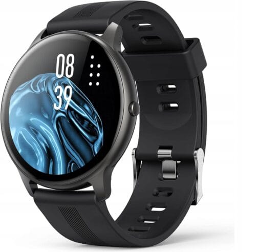 Zegarek Smartwatch AGPTEK LW11-34C CZARNY OKRĄGŁY