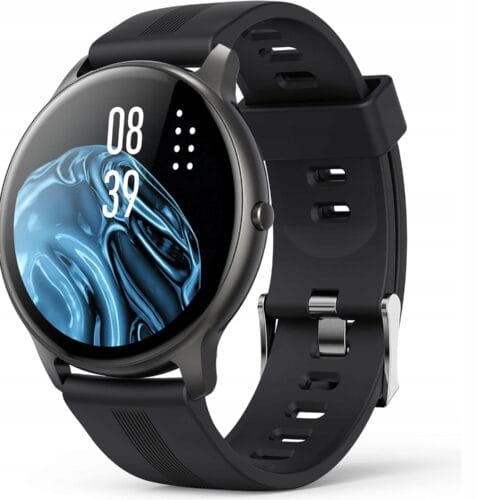 Zegarek Smartwatch AGPTEK LW11-34C CZARNY OKRĄGŁY