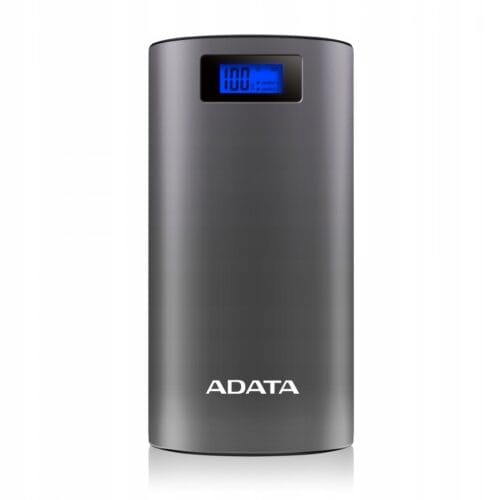 POWERBANK ADATA P20000D 20000 MAH 2.1A SZARY