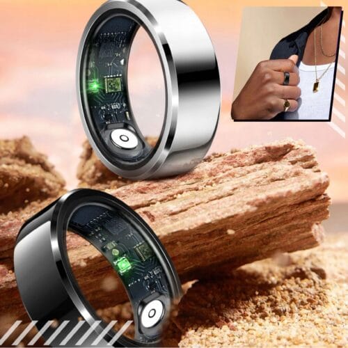 SMART RING INTELIGENTNY PIERŚCIONEK TĘTNO STRES KROKI SEN SPORT - obrazek 3