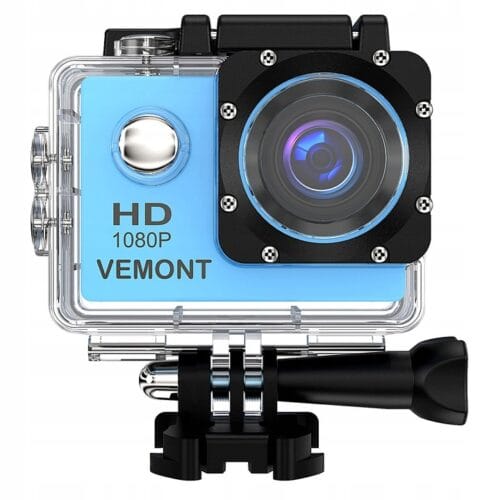 VEMONT 1080P 12MP Kamera akcji sportowa Full HD 2
