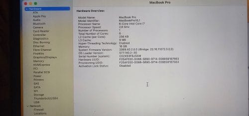 Laptop Apple MacBook Pro A1990 2019 15,4 " i7 16 GB / 512 GB AMD PRO 560 - obrazek 10