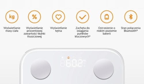 Waga łazienkowa Xiaomi INTELIGENTNA WAGA s400 Mi Body Composition Scale - obrazek 5