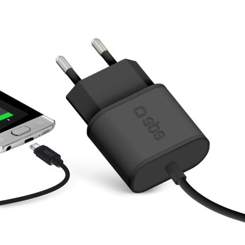 Ładowarka sieciowa ŁADOWARKA microUSB typ B uniwersalna 2100 mA 5 V SBS - obrazek 3