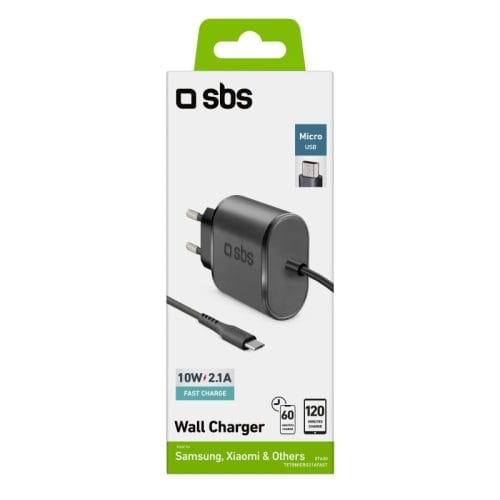 Ładowarka sieciowa ŁADOWARKA microUSB typ B uniwersalna 2100 mA 5 V SBS - obrazek 6