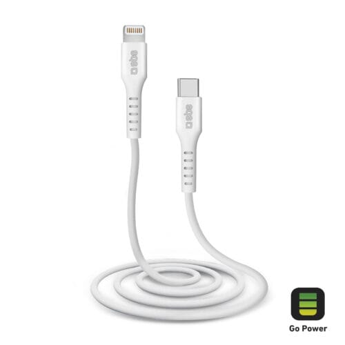 Kabel SBS USB typ C - Apple Lightning 1 m biały