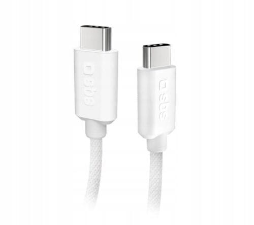 Kabel SBS USB typ C - USB typ C 1,8 m szary