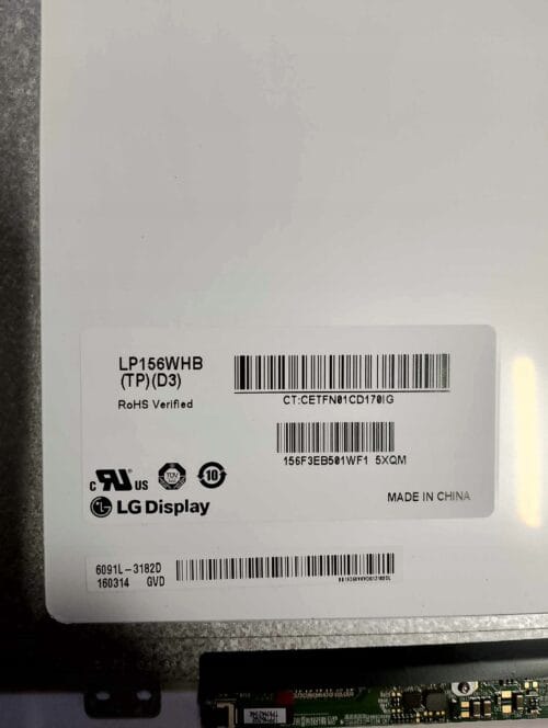 Matryca LED TN matowa 15,6 " 1366 x 768 LG LP156WHB(TP)(D3) - obrazek 3