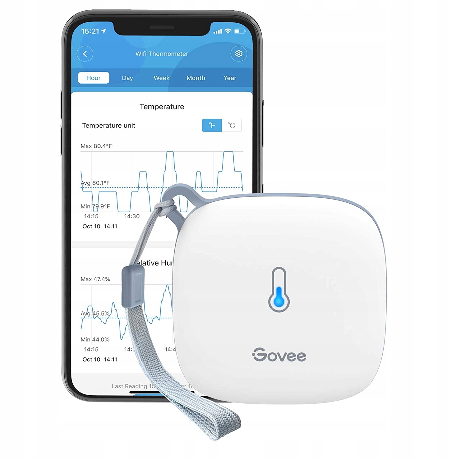 Czujnik temperatury Govee H5179 łączność z bluetooth, łączność z wifi