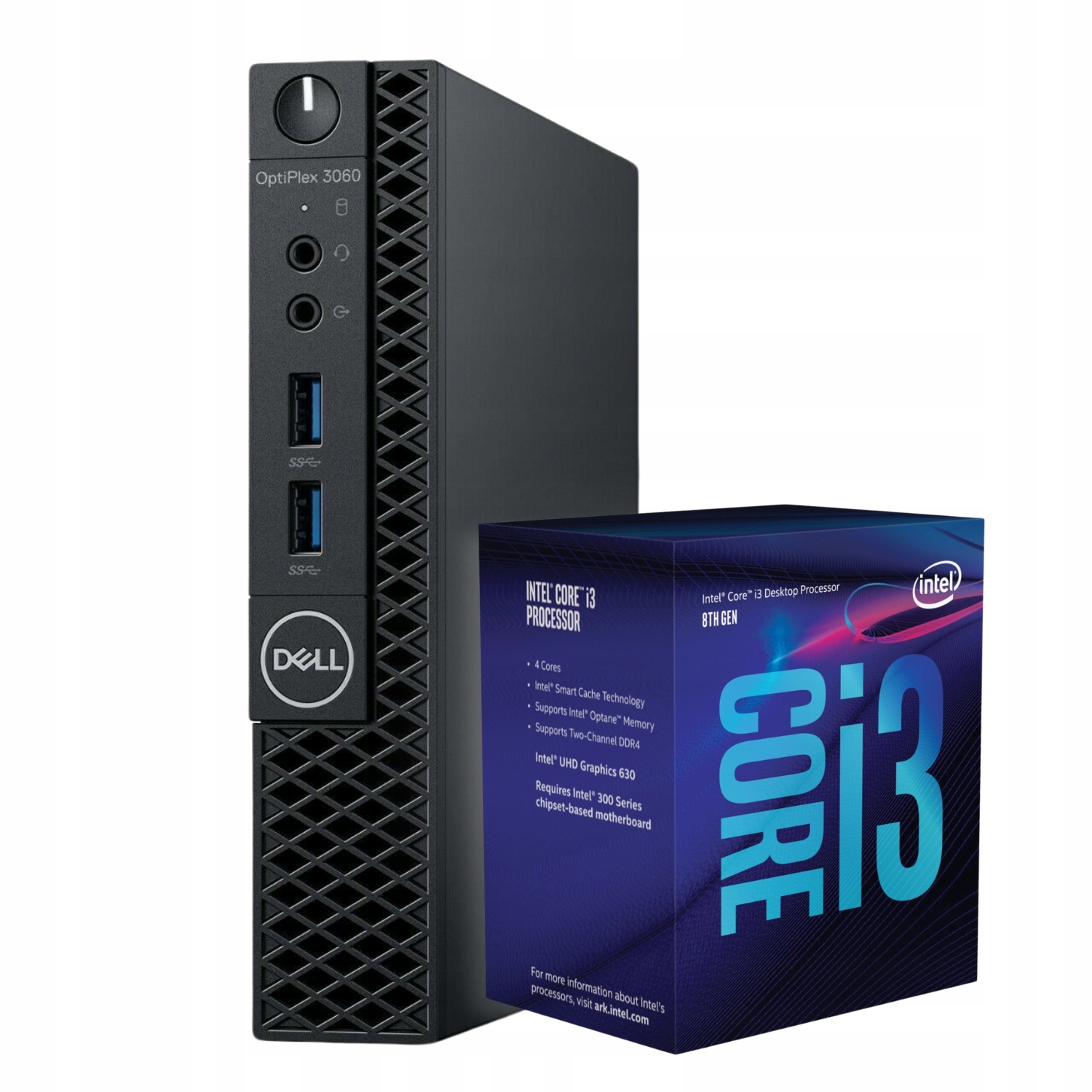 Mały komputer stacjonarny Dell Optiplex 3060 I3 8GEN